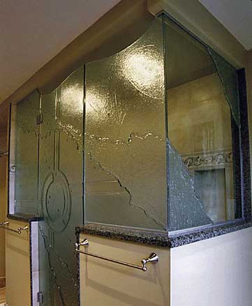 Custom shower door